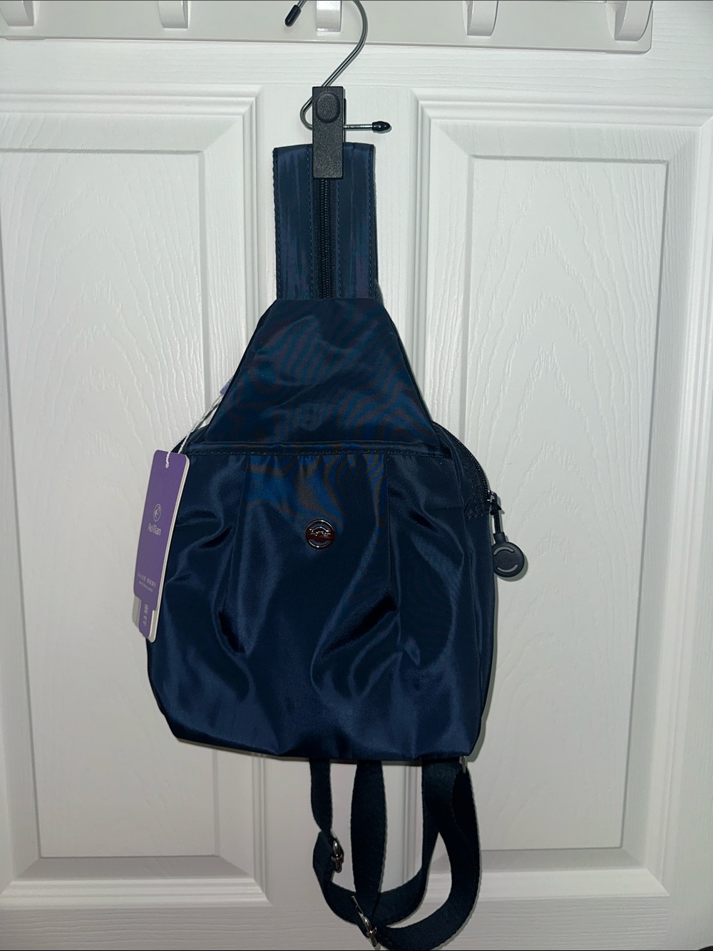 AO TIAN Navy Sling Crossbody Bag for Women NWT